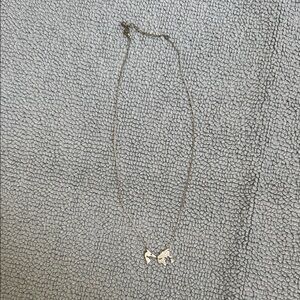 World map sterling silver necklace
